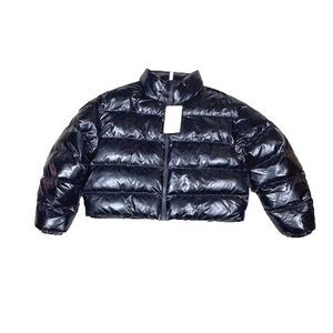 Fabletics Puffer Jacket Women's Size Medium Black Arden Zip Coat NWT